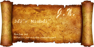 Jür Niobé névjegykártya
